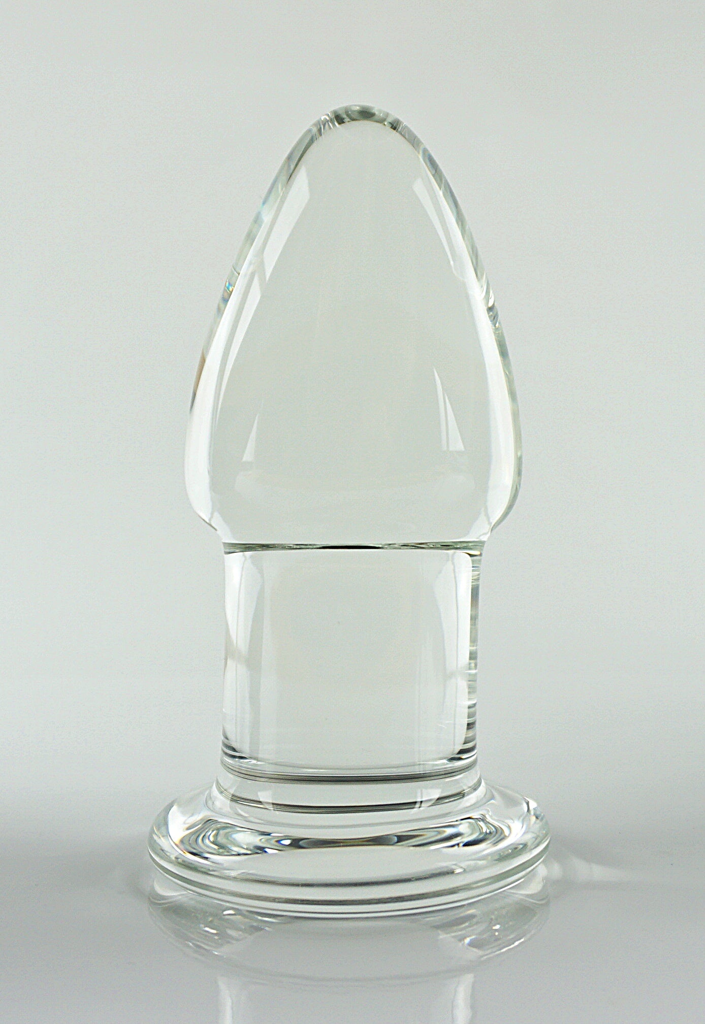 Discounted XL Extra Large Glass Fat-Neck Tapered Butt Plug