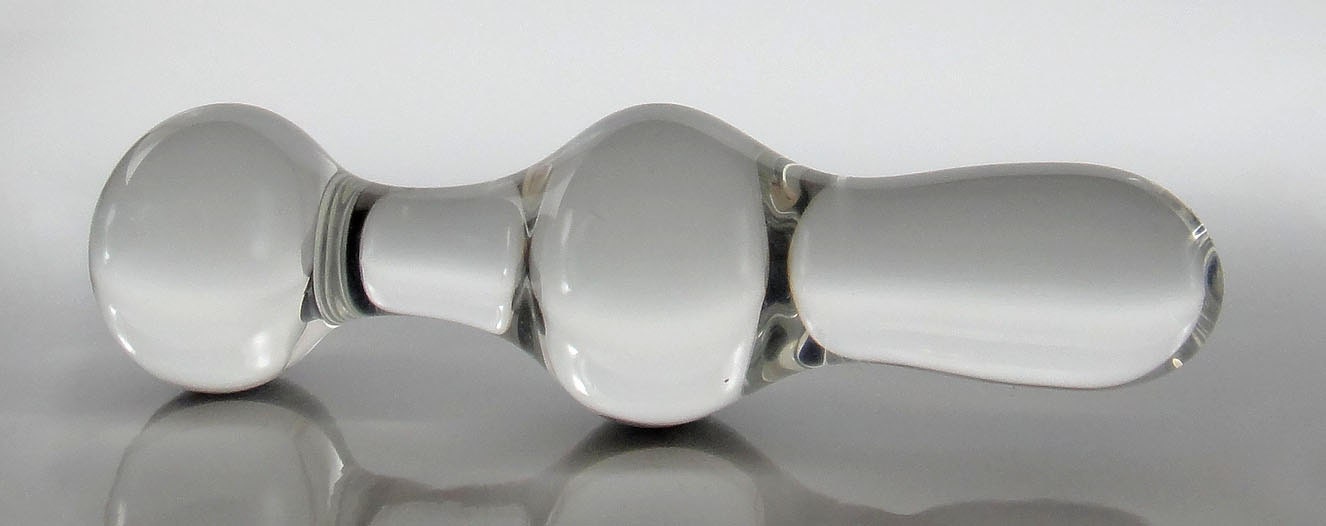 Petit sablier d'exercice de Kegel en verre / plug anal