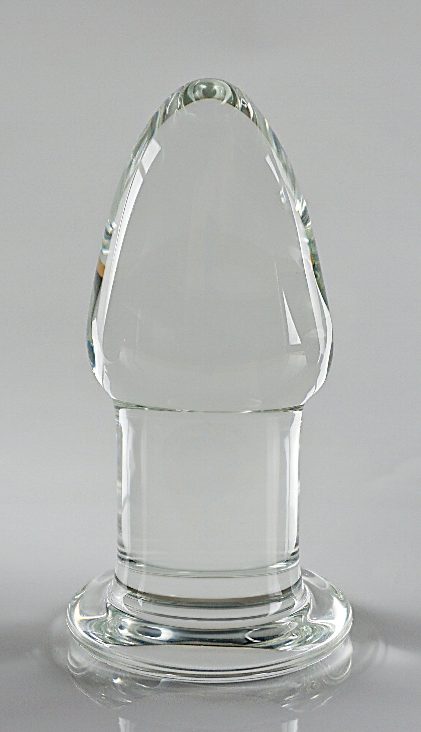 XL Extra Large Glass Fat-Neck Tapered Butt Plug Luscious Playthings XL Extra Large Glass Fat-Neck Tapered Butt Plug Luscious Playthings