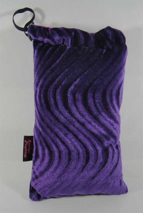 Bolsa de almacenamiento acolchada GRANDE para vidrio ROSA o MORADA
