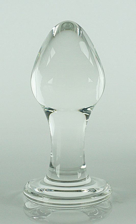 XS Extra Small Glass Rosebud Butt Plug