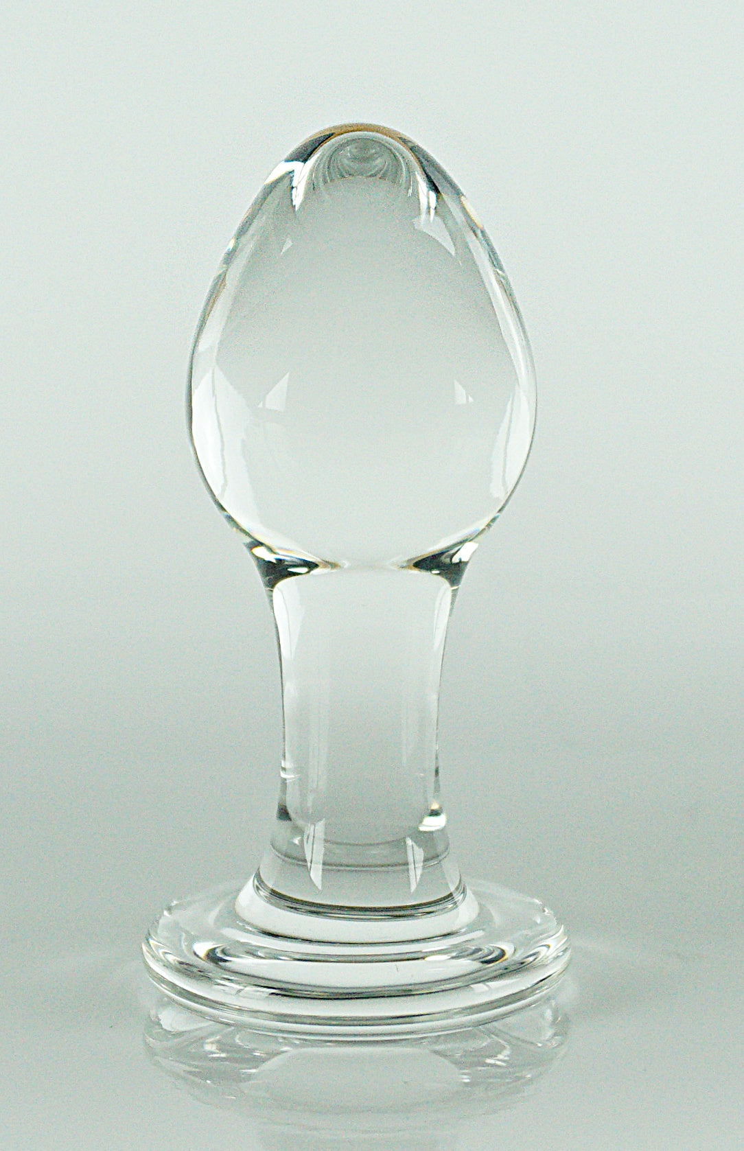 Small Glass Rosebud Butt Plug