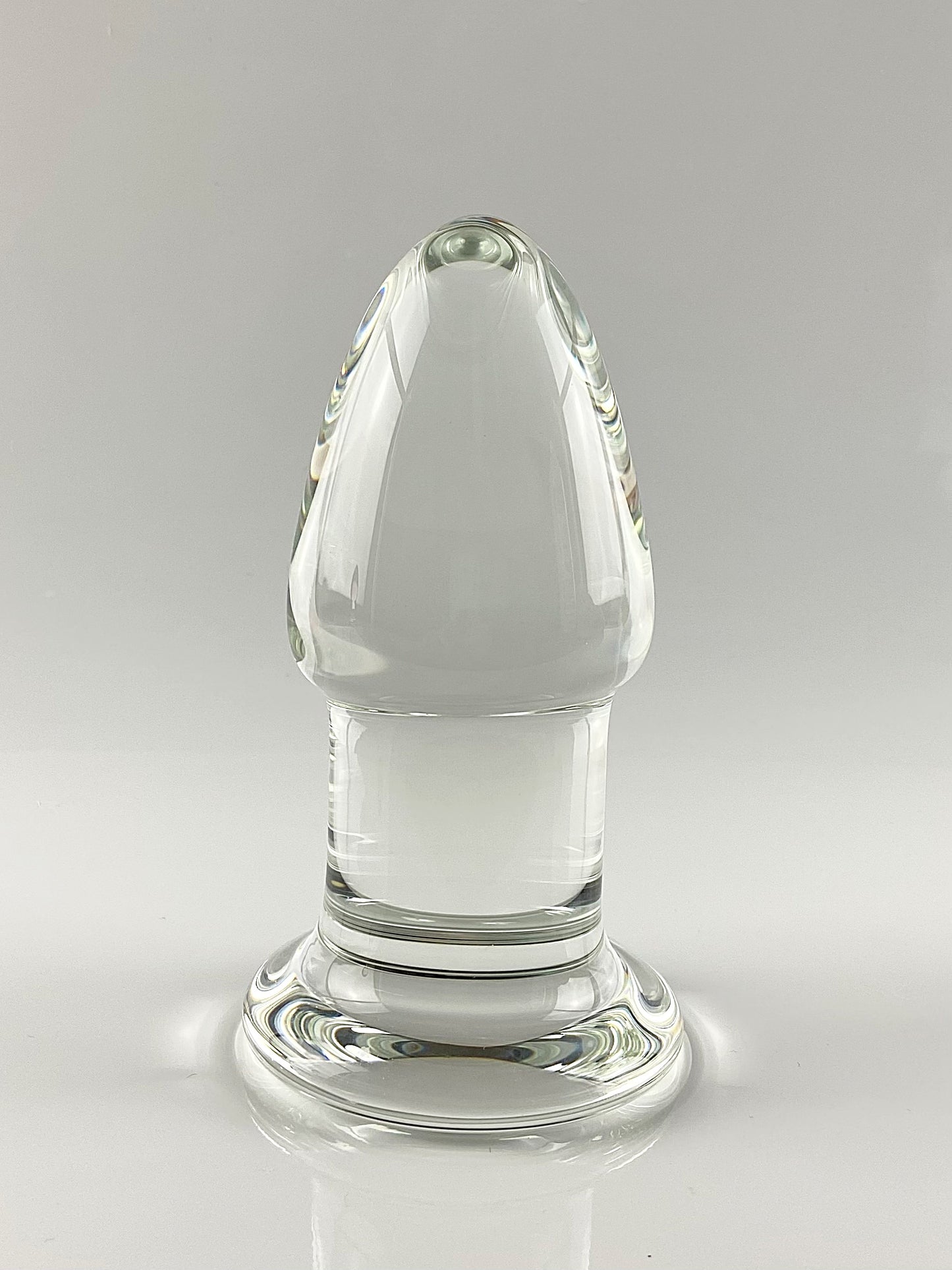 Discounted XL Extra Large Glass Fat-Neck Tapered Butt Plug