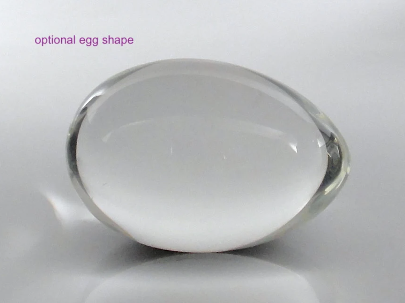 XL Extra Large Glass YONI Egg Vaginal Weight / Dilator / Kegel Exerciser