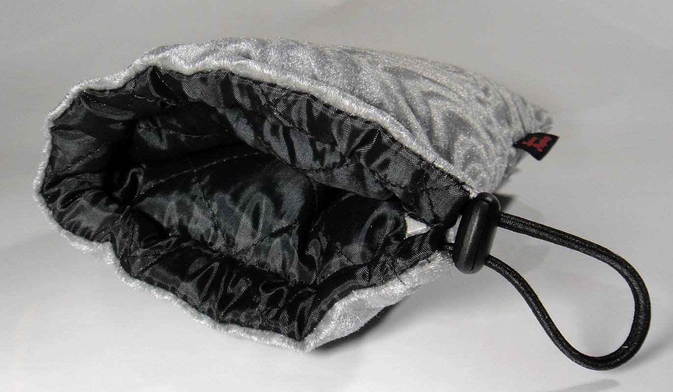 MEDIUM Padded Storage Bag Pouch for Glass SILVER