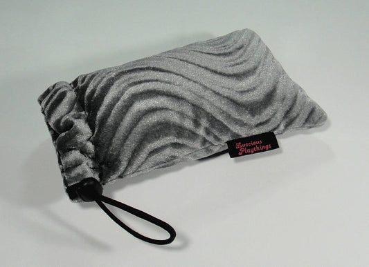 MEDIUM Padded Storage Bag Pouch for Glass SILVER