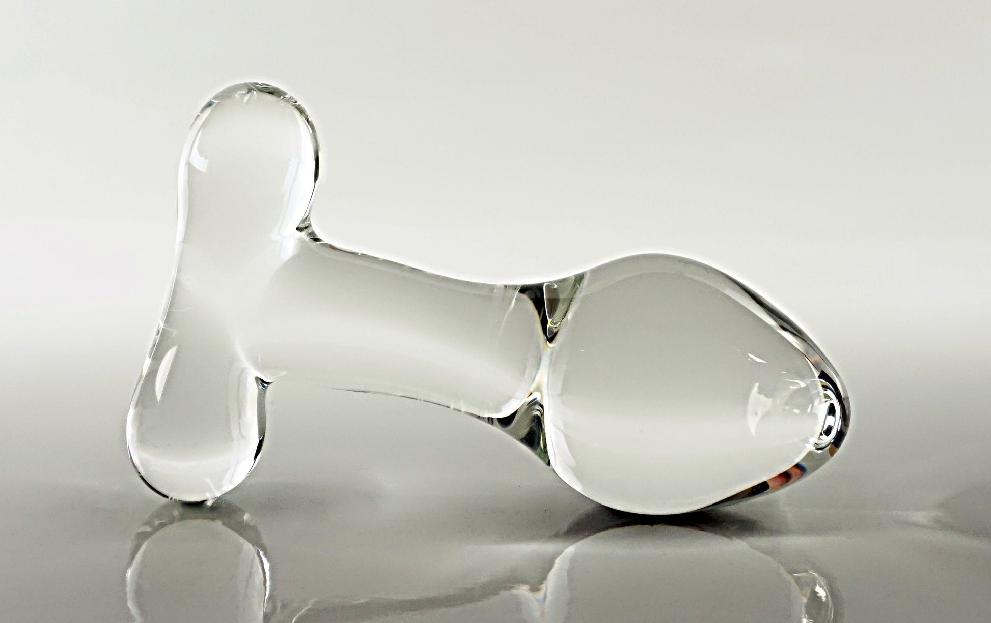 Large Glass T-Handle Rosebud Butt Plug Dildo Luscious Playthings Large Glass T-Handle Rosebud Butt Plug Dildo Luscious Playthings