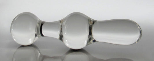 Small Glass Kegel Exercise Hourglass / Butt Plug