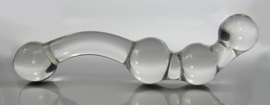 Large Glass Abstract S-Curve Dildo