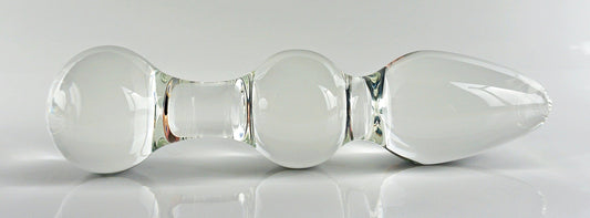 Large Glass Double-Up Probe Dildo / Butt Plug