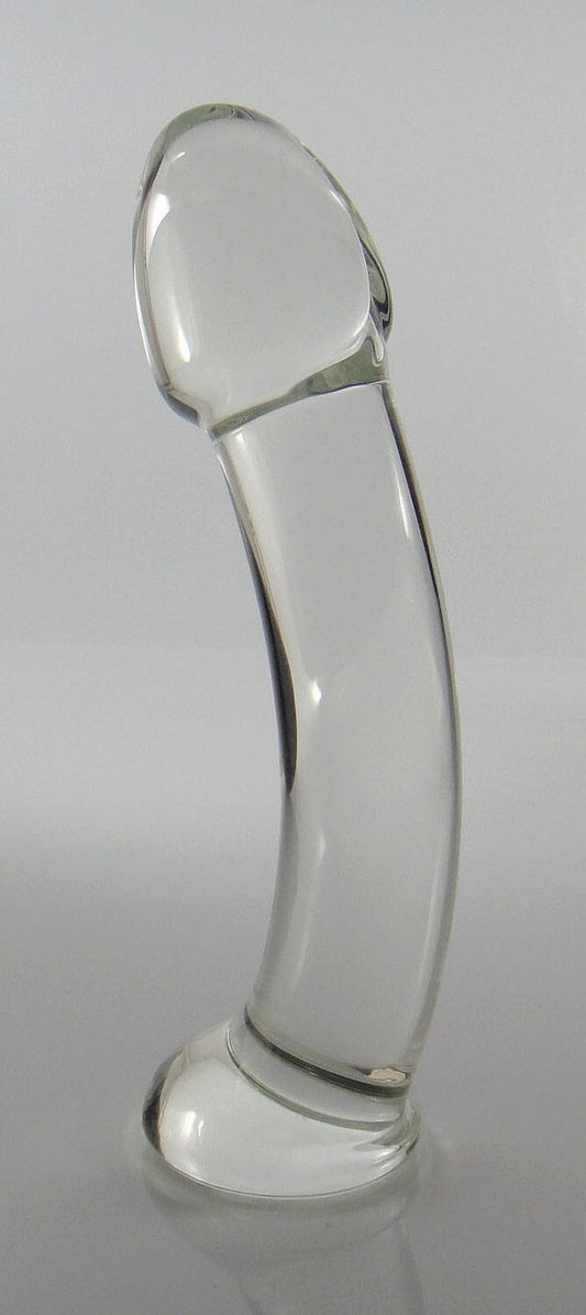 Medium Glass Dildo with Sculpted Head