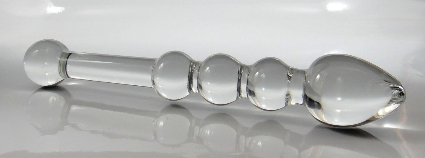 Medium Glass Big Head Baller Probe Dildo