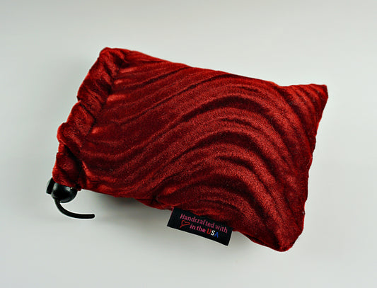 SMALL Padded Storage Bag Pouch for Glass LIMITED RED color